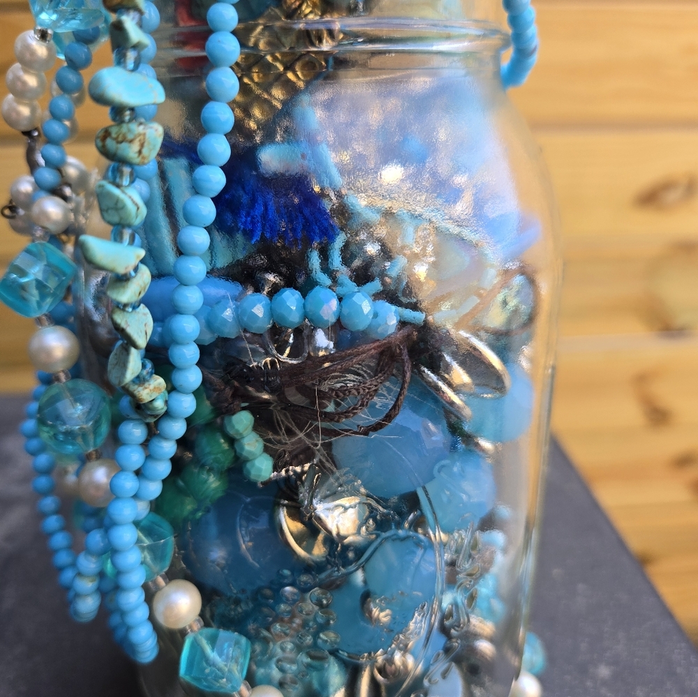 Beachy/Western Mystery Jewelry Jar